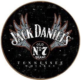 Jack Daniel's Whiskey Round Tin Sign #1313