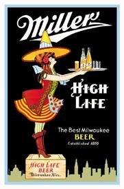 Miller Beer Server Tin Sign #856