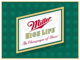 Miller Beer High Life Logo Tin Sign #857