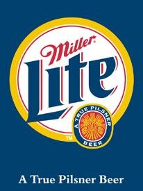Miller Lite Beer Bottle Logo Tin Sign #872