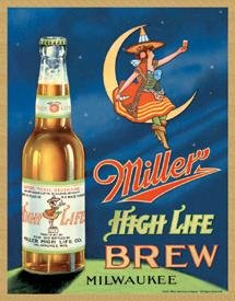 Miller Beer High Life Brew Tin Sign #978