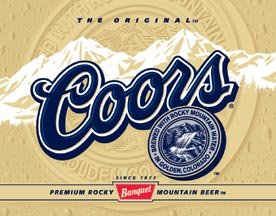 Coors Beer Label Tin Sign #1309