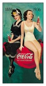 Coca-Cola Swimsuit Girls Tin Sign #1073