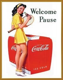 Coca-Cola Cooler Tin Sign #1055