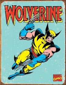 Marvel Wolverine Tin Sign #1480