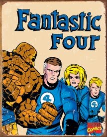 Marvel Fantastic Four Retro Tin Sign #1479