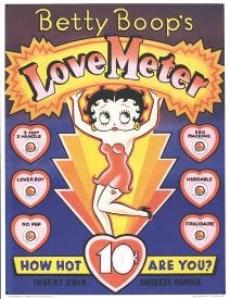 Betty Boop Love Meter Tin Sign #253