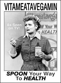 Love Lucy Show Vitameatavegamin Tin Sign #865