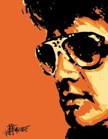 Elvis Presley Tigerman Tin Sign #1097
