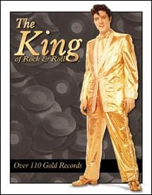 Elvis Presley Gold Suit Tin Sign #879