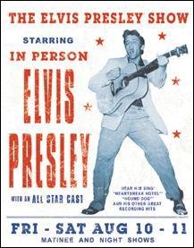 Elvis Presley Show Poster Tin Sign #1197