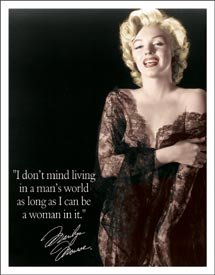 Marilyn Monroe Man's World Tin Sign #1492