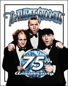 Three Stooges 75th Anniversary Tin Sign #1065