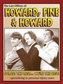 Three Stooges Law Firm Tin Sign #662