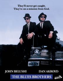 Blues Brothers With Car Tin Sign #1376