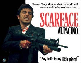 Al Pacino Scarface Little Friend Tin Sign #1339