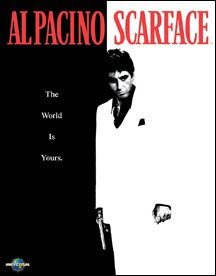 Al Pacino Scarface Movie Tin Sign #1338