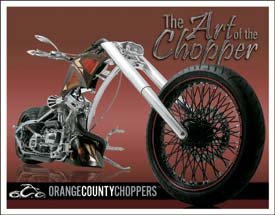 OCC Orange County Choppers Motorcycle Tin Sign #1456