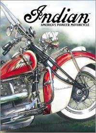 Indian America's Pioneer Motorcycle Tin Sign #785