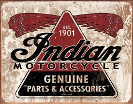 Indian Motorcycle Parts Tin Sign #1469