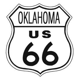 Route 66 Oklahoma Tin Sign #175