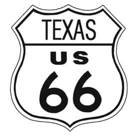 Route 66 Texas Tin Sign #176