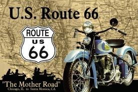 Route 66 Mother Road Tin Sign #678