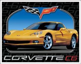 C6 Chevy Corvette Tin Sign #1248