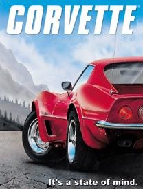 State Of Mind Chevy Corvette Tin Sign #891