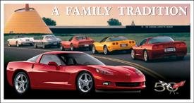 C6 Chevy Corvette Tin Sign #1245