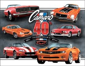 General Motors Chevy Camaro Car Tin Sign #1490