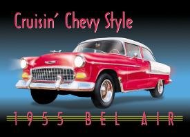 General Motors Chevy Bel Air Car Tin Sign #728
