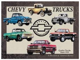 General Motors Chevy Truck Tin Sign #841