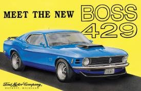 Ford Boss Mustang Car Tin Sign #703