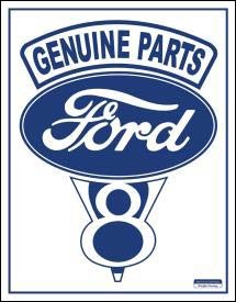 Ford Car Parts Tin Sign #787