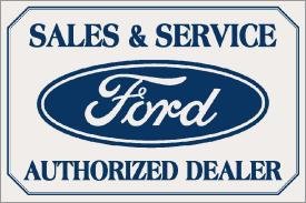 Ford Car Sales And Service Tin Sign #580