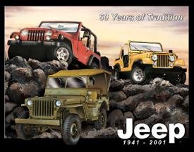 Jeep Tribute Tin Sign #961