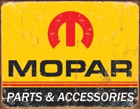 Mopar Parts Car Tin Sign #1315