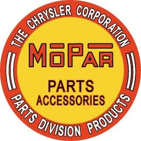 Mopar Parts Round Tin Sign #613