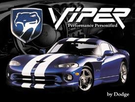 Dodge Viper Car Tin Sign #910