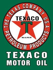Texaco Motor Oil Tin Sign #588