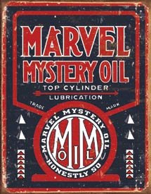Marvel Mystery Motor Oil Tin Sign #1389