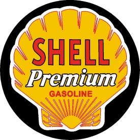 Shell Motor Oil Gasoline Round Tin Sign #612