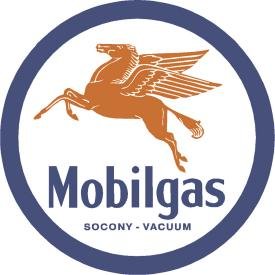 Mobilgas Round Tin Sign #610