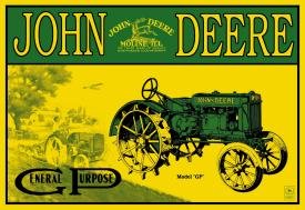 John Deere Tractor Tin Sign #668