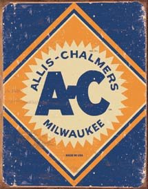 Allis Chalmers Tractor Tin Sign #1503