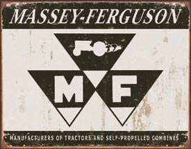 Massey Ferguson Tractor Tin Sign #1504