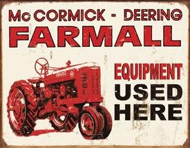 International Harvester Farmall Tractor Tin Sign #1278