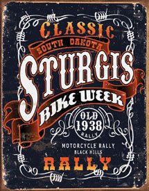 Sturgis Bike Rally Motorcycle Tin Sign #1396