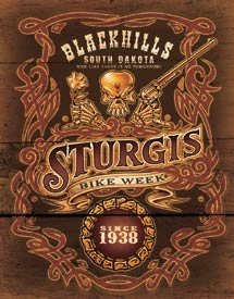 Sturgis Bike Rally Motorcycle Tin Sign #1509